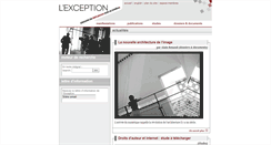 Desktop Screenshot of lexception.rezo.net